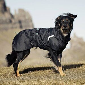 New Hurtta Summit Parka Black Large 26in/65cm Dog Winter Coat